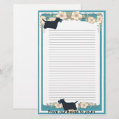スコットランドテリア 便箋 (正面/裏面)