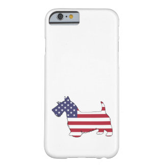 スコットランドテリア- "米国旗" BARELY THERE iPhone 6 ケース