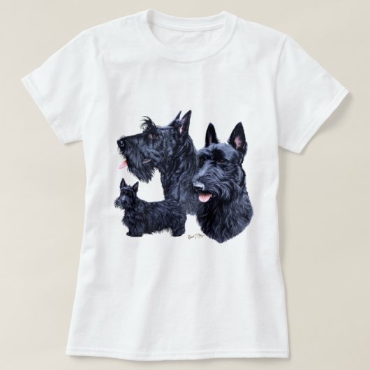 スコットランドテリア Tシャツ (デザイン正面)