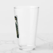 スコットランドデザイン:ハイランド牛、城、景色 タンブラーグラス (左)