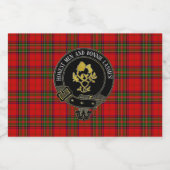 スコットランドトーストまたはテキスト リキュールボトルラベル (シングルラベル)