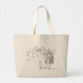 スコットランドトートバッグ、フレイザーキャッスル ラージトートバッグ (裏面)