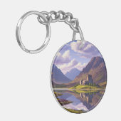 スコットランドハイランズキャッスルトラベル キーホルダー (正面左)