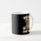 スコットランドハイランドカウワイルドヘアが車ではない コーヒーマグカップ (正面右)