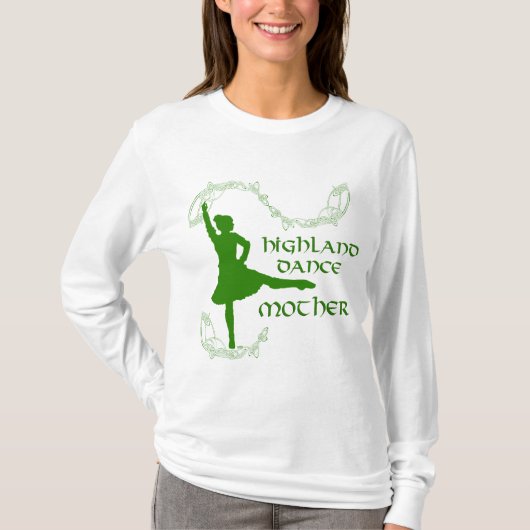スコットランドハイランドダンスの母 Tシャツ (正面)