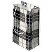 スコットランドハッピーバースデータータンチェックプレイド スモールペーパーバッグ (裏面アングル)