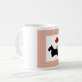 スコットランドハート コーヒーマグカップ (正面左)