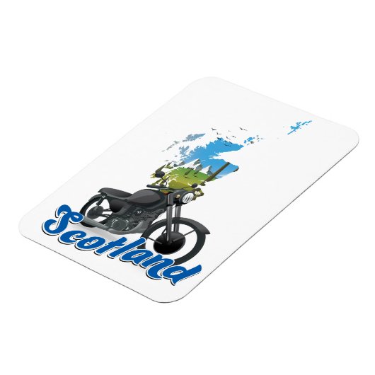 スコットランドバイクの地図の旅行代理店 マグネット (左側)