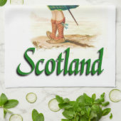 スコットランドバグパイパー キッチンタオル (折り畳み)