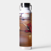 スコットランドバグパイプタータンチェックプレイドミュージカル楽器 ウォーターボトル (正面)