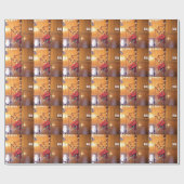 スコットランドバグパイプタータンチェックプレイドミュージカル楽器 ラッピングペーパー (フラット)