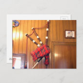 スコットランドバグパイプ音楽カーカスタマイズド製品 ポストカード (正面/裏面)