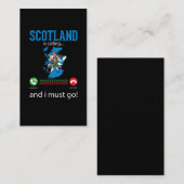 スコットランドバグパイプ音楽ラバーバおもしろいパイパー 名刺 (正面/裏面)