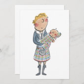 スコットランドパパ 招待状 (正面/裏面)