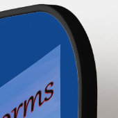 スコットランドピックボールPおもしろいのRick Londonワーム ピックルボールラケット (左詳細)