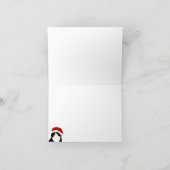 スコットランドフォールドサンタ猫グリーティングカード カード (内部)