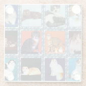 スコットランドフォールド壁画 ガラスコースター (裏面)