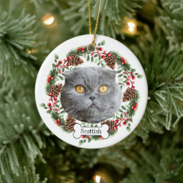 スコットランドフォールド セラミックオーナメント
