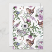 スコットランドフラワーズバーズウォーターブライダルシャワー 招待状 (裏面)