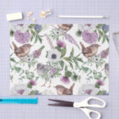 スコットランドフローラタータンチェックシリーズデザイン21 薄葉紙 (クラフト)