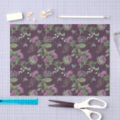 スコットランドフローラタータンチェックシリーズデザイン2 薄葉紙 (クラフト)