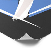 スコットランドブラシ国旗 ポスター (角)