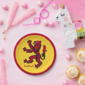 スコットランドプレートスコティッシュライオン/横行 ペーパープレート (パーティー)