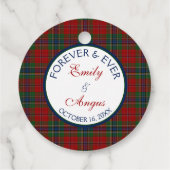 スコットランドマクリーン結婚マクリーン救タータンチェックの日付 フェイバータグ (裏面)