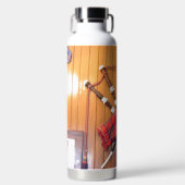 スコットランドミュージカルバグパイプギフトアルミウォーター ウォーターボトル (正面)