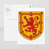 スコットランドライオンラパントシールド ポストカード (正面/裏面)