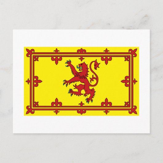 スコットランドライオン国旗 ポストカード (正面)