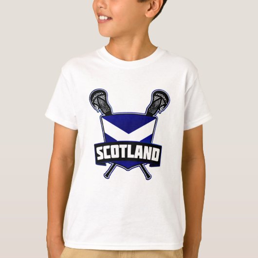 スコットランドラクロスロゴティー Tシャツ (正面)