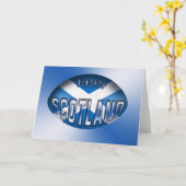 スコットランドラグビーボール カード (黄色い花)