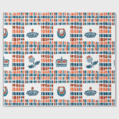 スコットランドリノカット模様 ラッピングペーパー (フラット)