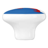 スコットランドレッドの古代の広がる獅子/セントアンドリュークロス セラミックノブ (側面)