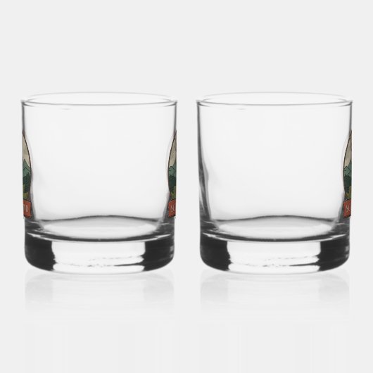 スコットランドヴィンテージトラベル – ハイランドベーパイパー ウイスキーグラス (左)