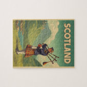 スコットランドヴィンテージトラベル – ハイランドベーパイパー ジグソーパズル (横)