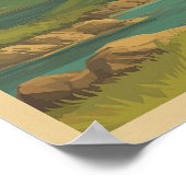 スコットランドヴィンテージトラベル – ハイランドベーパイパー ポスター (角)