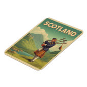 スコットランドヴィンテージトラベル – ハイランドベーパイパー マグネット (左側)