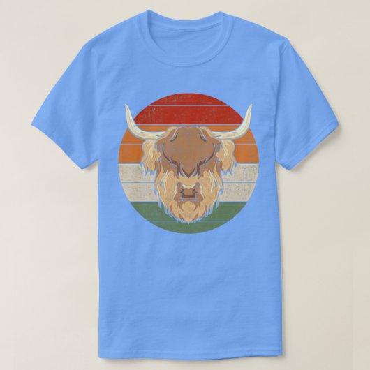 スコットランドヴィンテージハイランドカウズ Tシャツ (デザイン正面)
