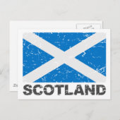 スコットランドヴィンテージ国旗 ポストカード (正面/裏面)