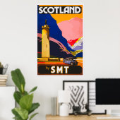 スコットランドヴィンテージ旅行ポスター ポスター (ホームオフィス)