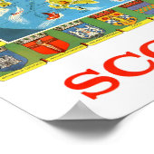 スコットランドヴィンテージ旅行ポスター ポスター (角)