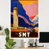 スコットランドヴィンテージ旅行ポスター ポスター (ホームオフィス)