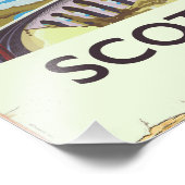 スコットランドヴィンテージ機関車旅行ポスター フォトプリント            (角)