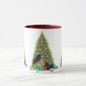 スコットランド人がクリスマスプレゼントを並べ替える マグカップ (中央)