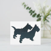 スコットランド人のシルエットを愛せよ ポストカード (スタンド正面)