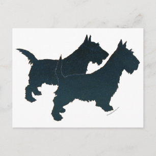 スコットランド人のシルエットを愛せよ ポストカード