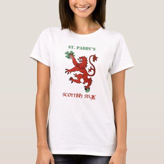 スコットランド人のスタイルの女性 Tシャツ (正面)