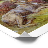 スコットランド人の少年で、ハイランドのランドスカに狼の犬がいる ポスター (角)